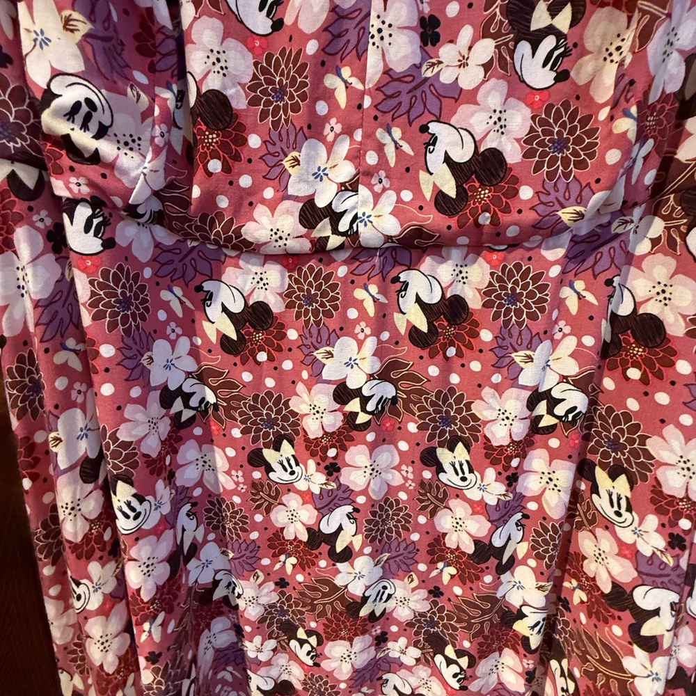 Disney Floral Minnie Mouse Dress in Pink and White - Picture 3 of 7